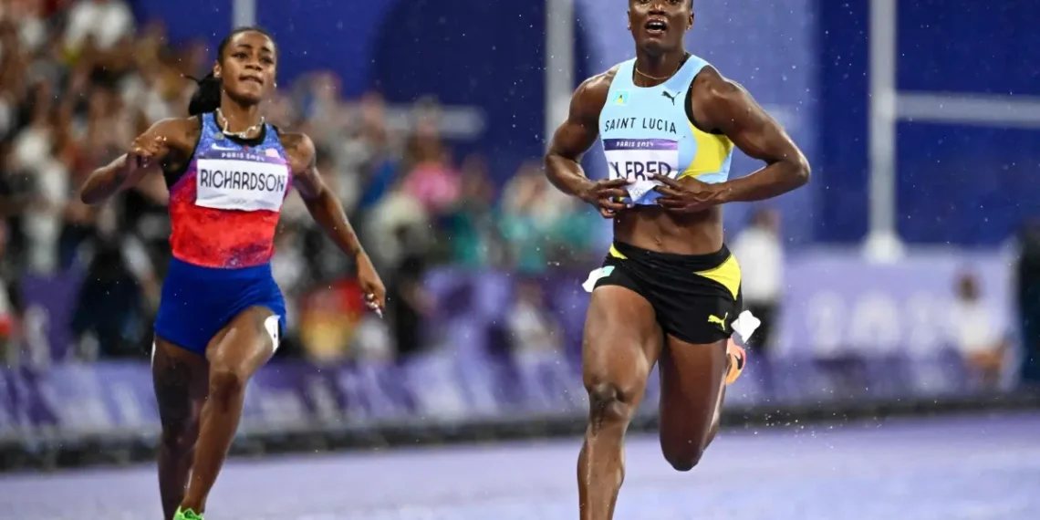 Meet Julien Alfred: Saint Lucian Sprinter Who Defeated Sha’Carri Richardson in the Paris Olympics 2024 100-meter Final